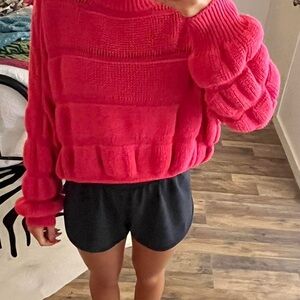 Pink bubble sweater